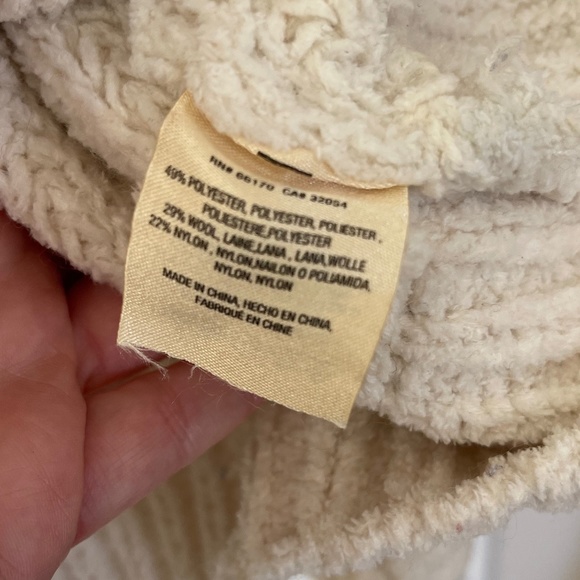 Anthro Sleeping in Snow Adaia Chenille Cable Knit Sweater L - Picture 5 of 10